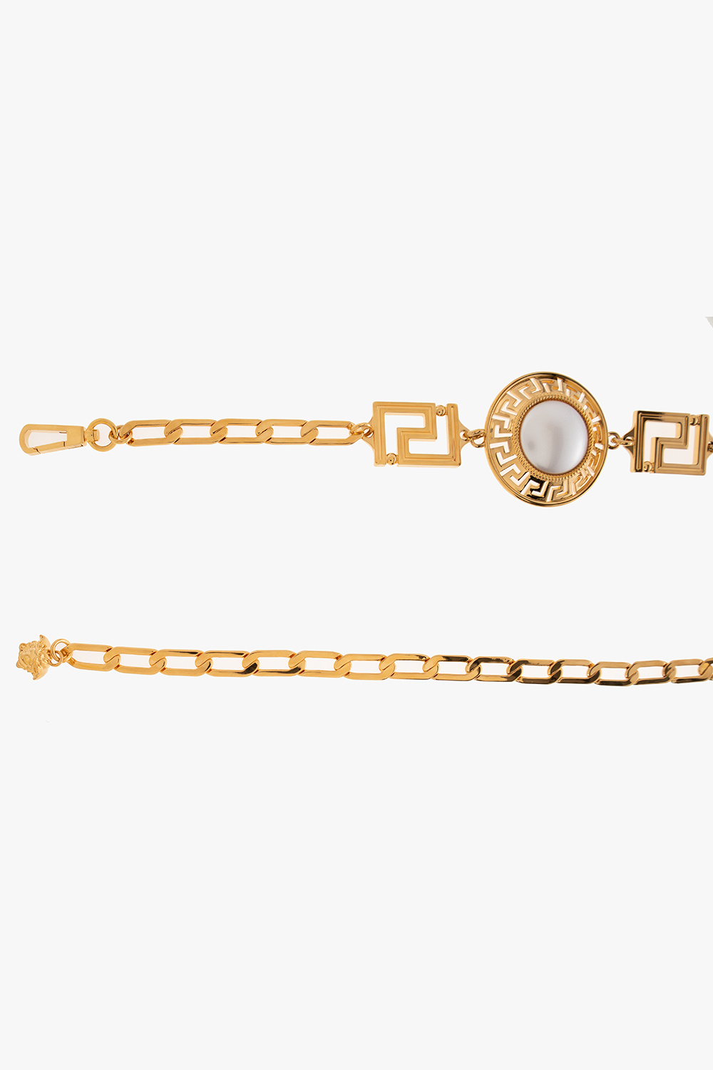 Gold Belt with decorative link Versace